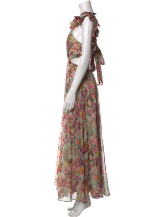 Zimmermann Floral Print Long Dress