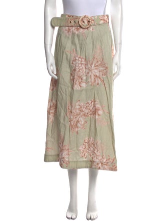 Zimmermann Linen Midi Length Skirt