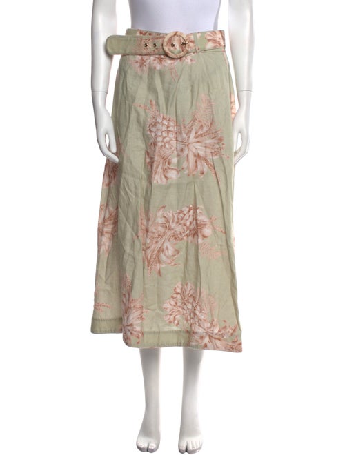 Zimmermann Linen Midi Length Skirt