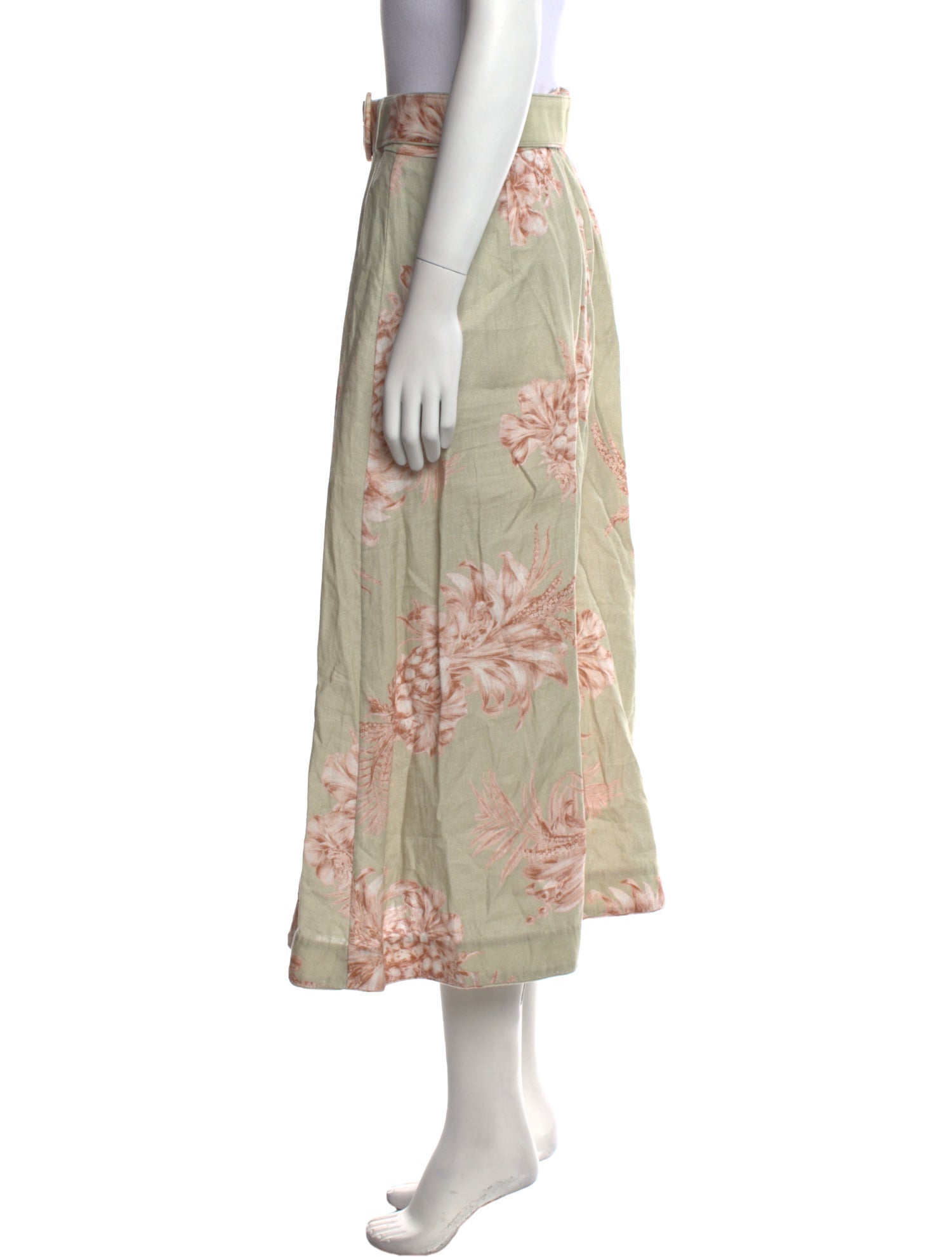 Zimmermann Linen Midi Length Skirt