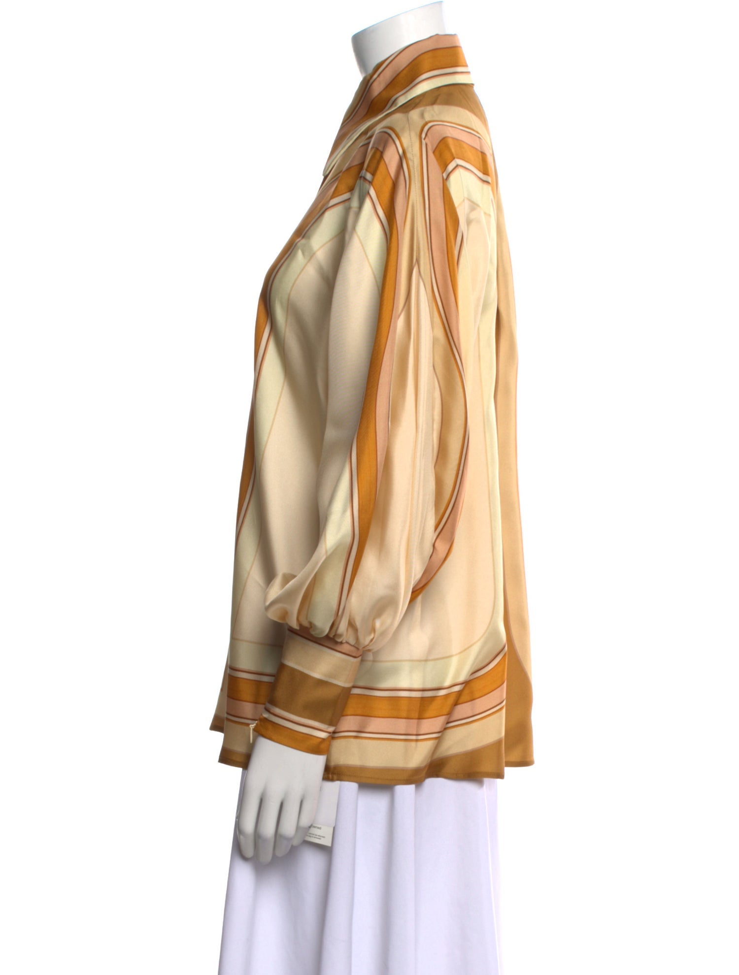 Zimmermann Silk Printed Button-Up Top