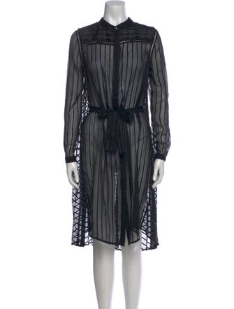 Zimmermann Mock Neck Midi Length Dress