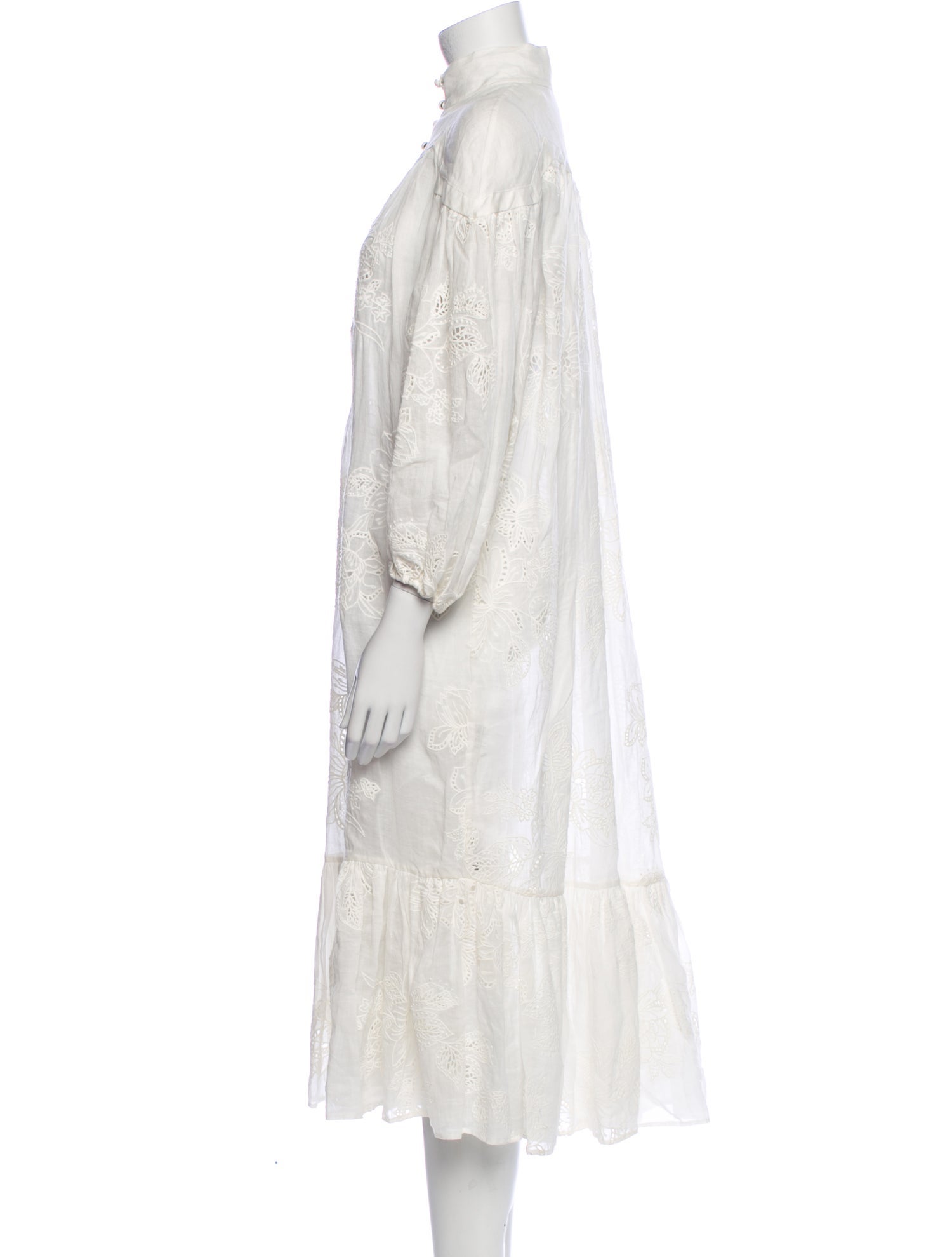 Zimmermann Mock Neck Midi Length Dress