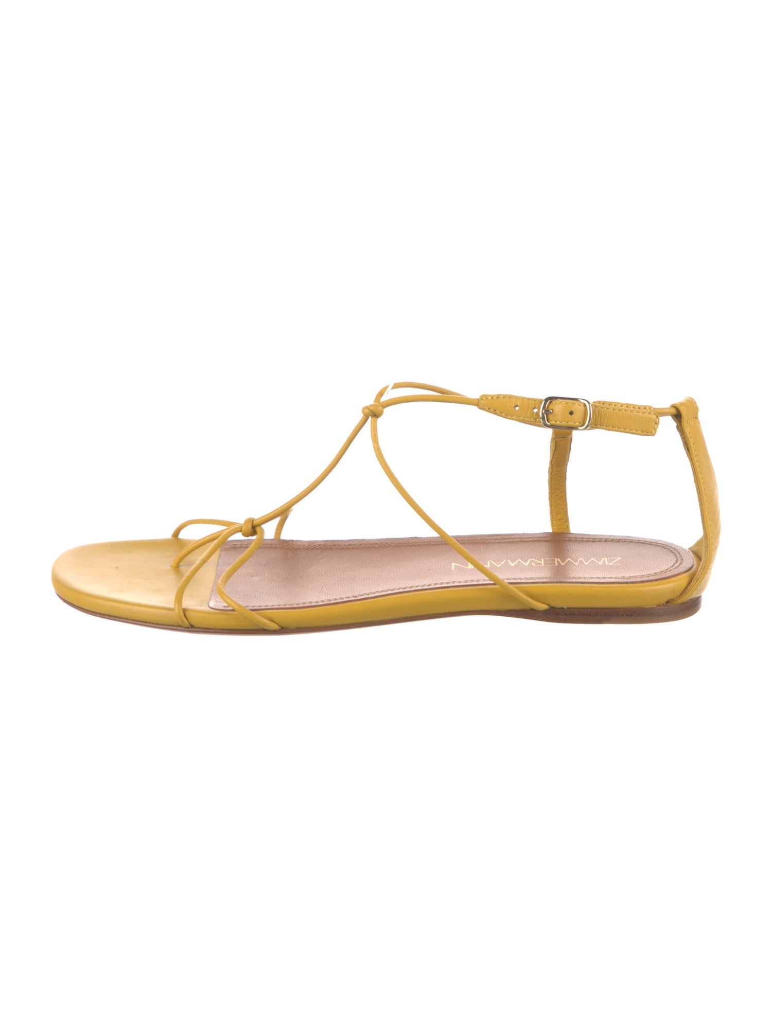 Zimmermann Leather T-Strap Sandals
