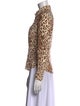 Zimmermann Silk Animal Print Button-Up Top