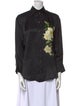 Zimmermann Silk Graphic Print Button-Up Top