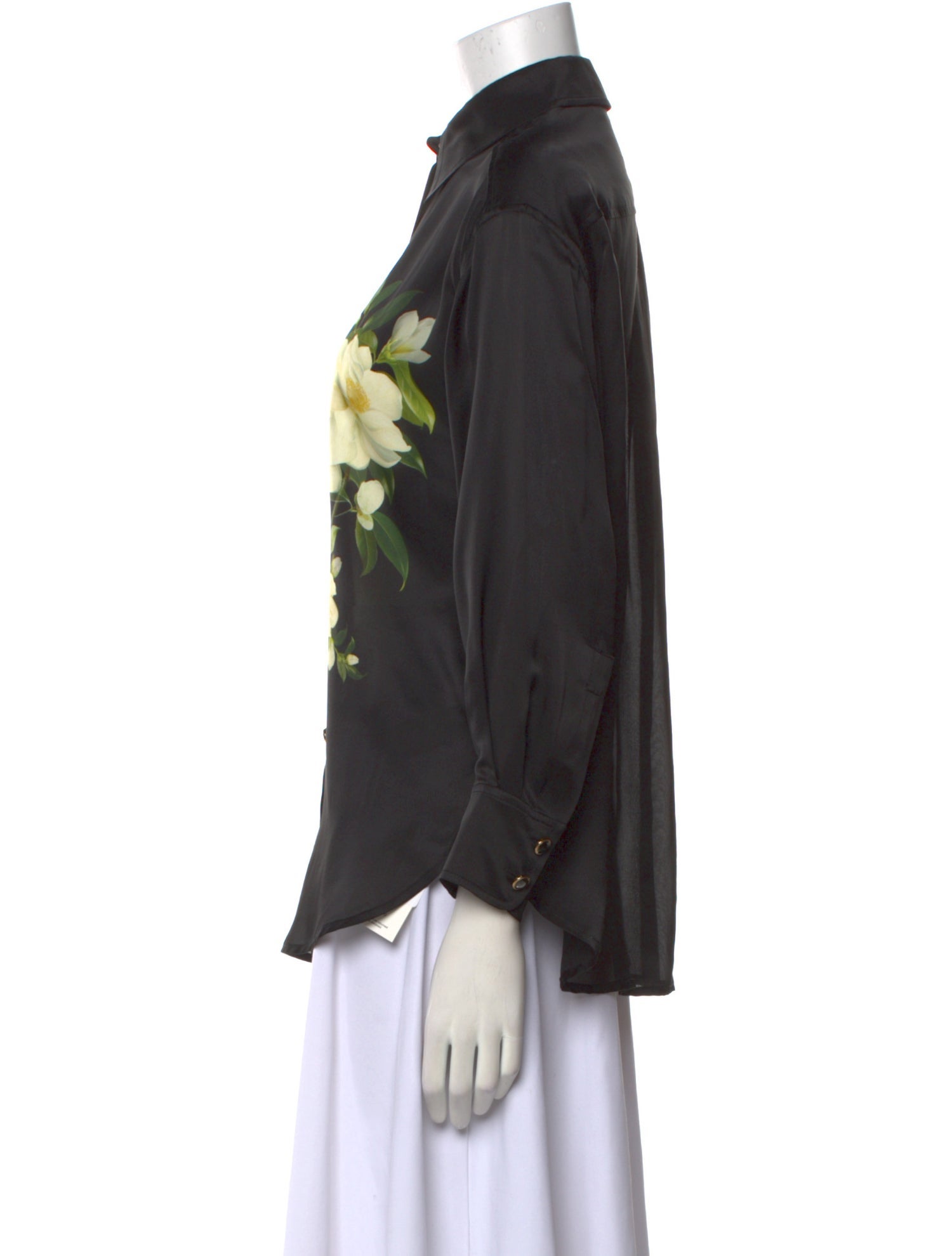 Zimmermann Silk Graphic Print Button-Up Top