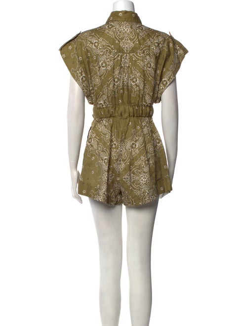 Zimmermann Linen Printed Romper