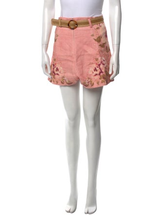Zimmermann Linen Mini Shorts