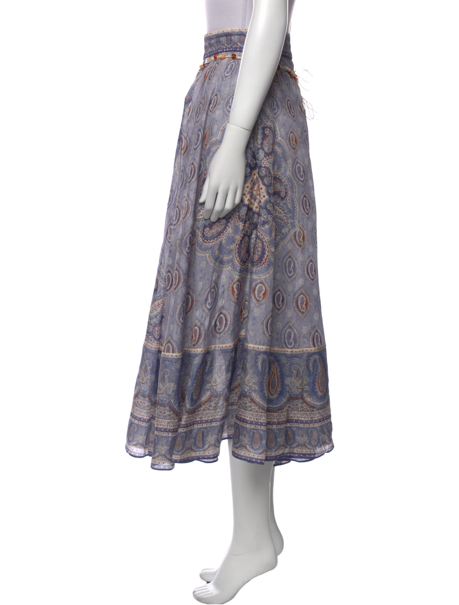 Zimmermann Silk Midi Length Skirt