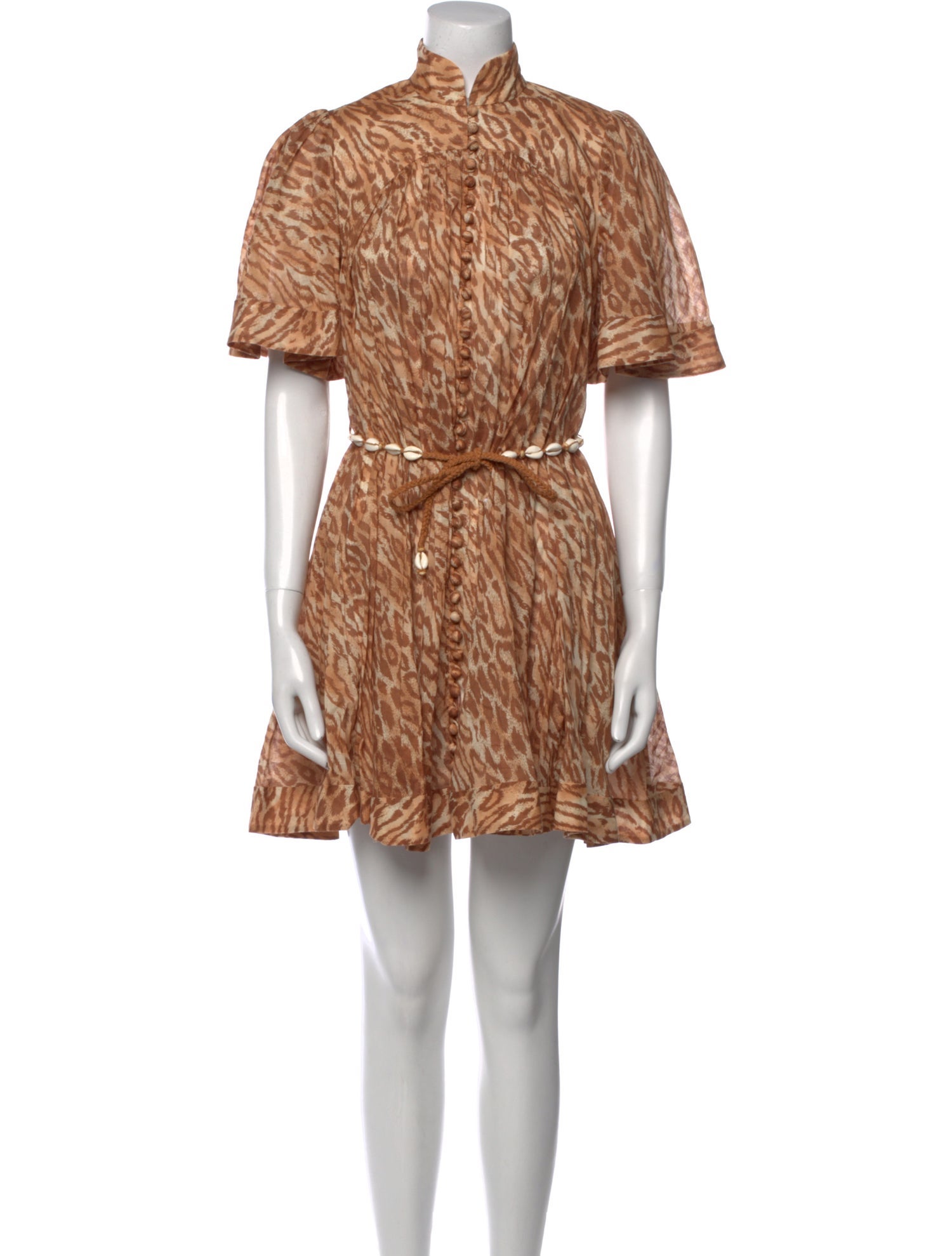 Zimmermann Animal Print Mini Dress