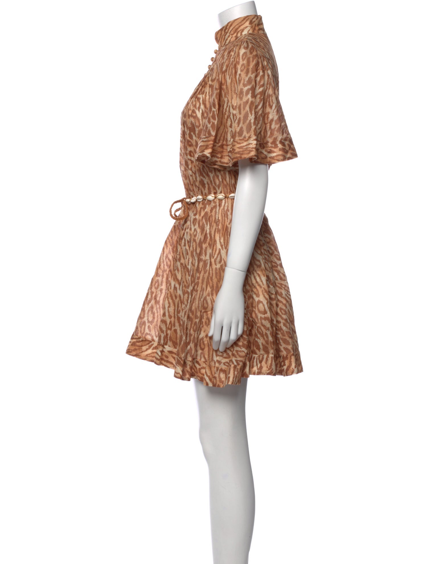 Zimmermann Animal Print Mini Dress