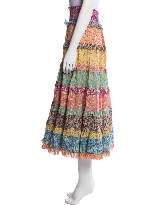 Zimmermann Floral Print Midi Length Skirt