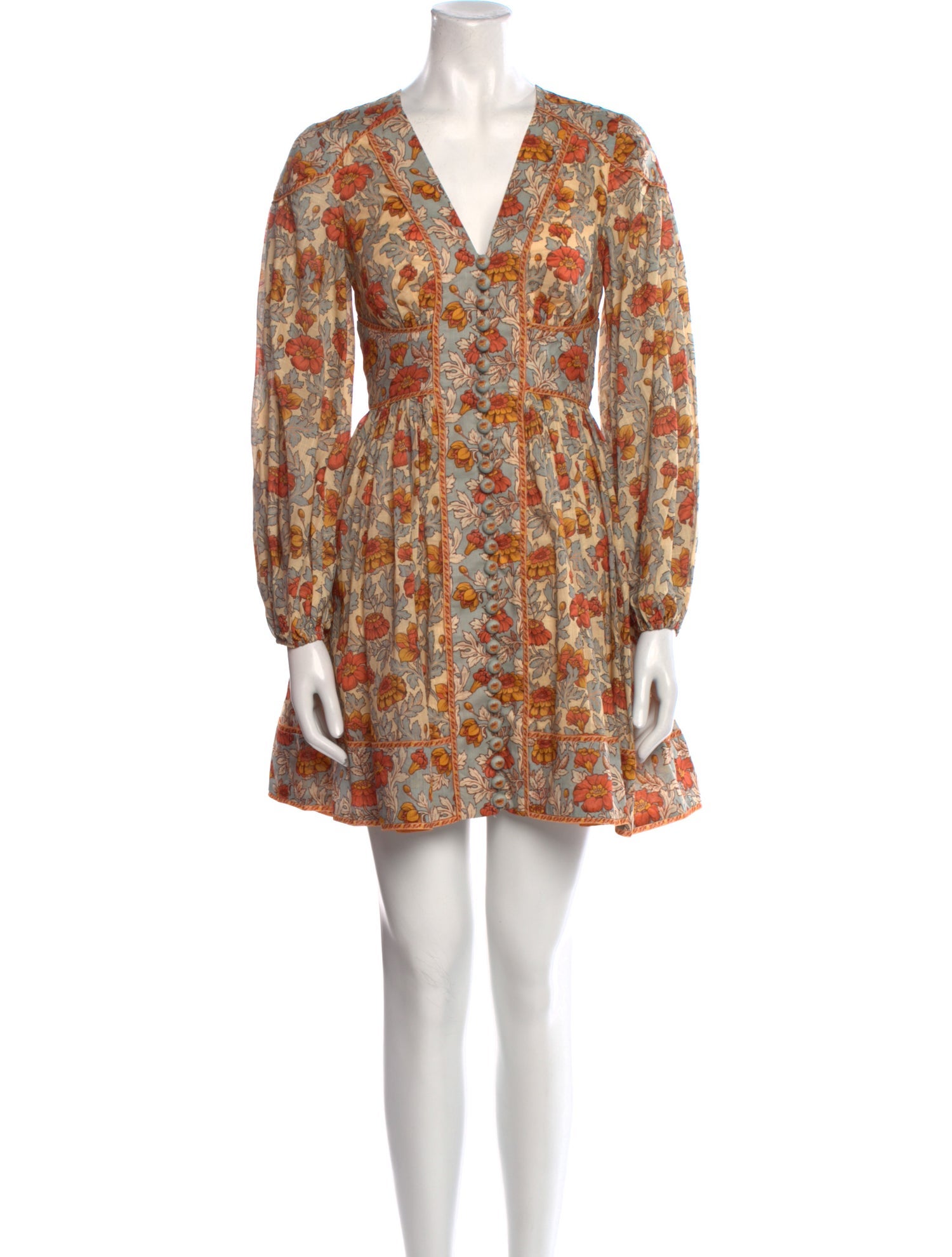 Zimmermann Floral Print Mini Dress