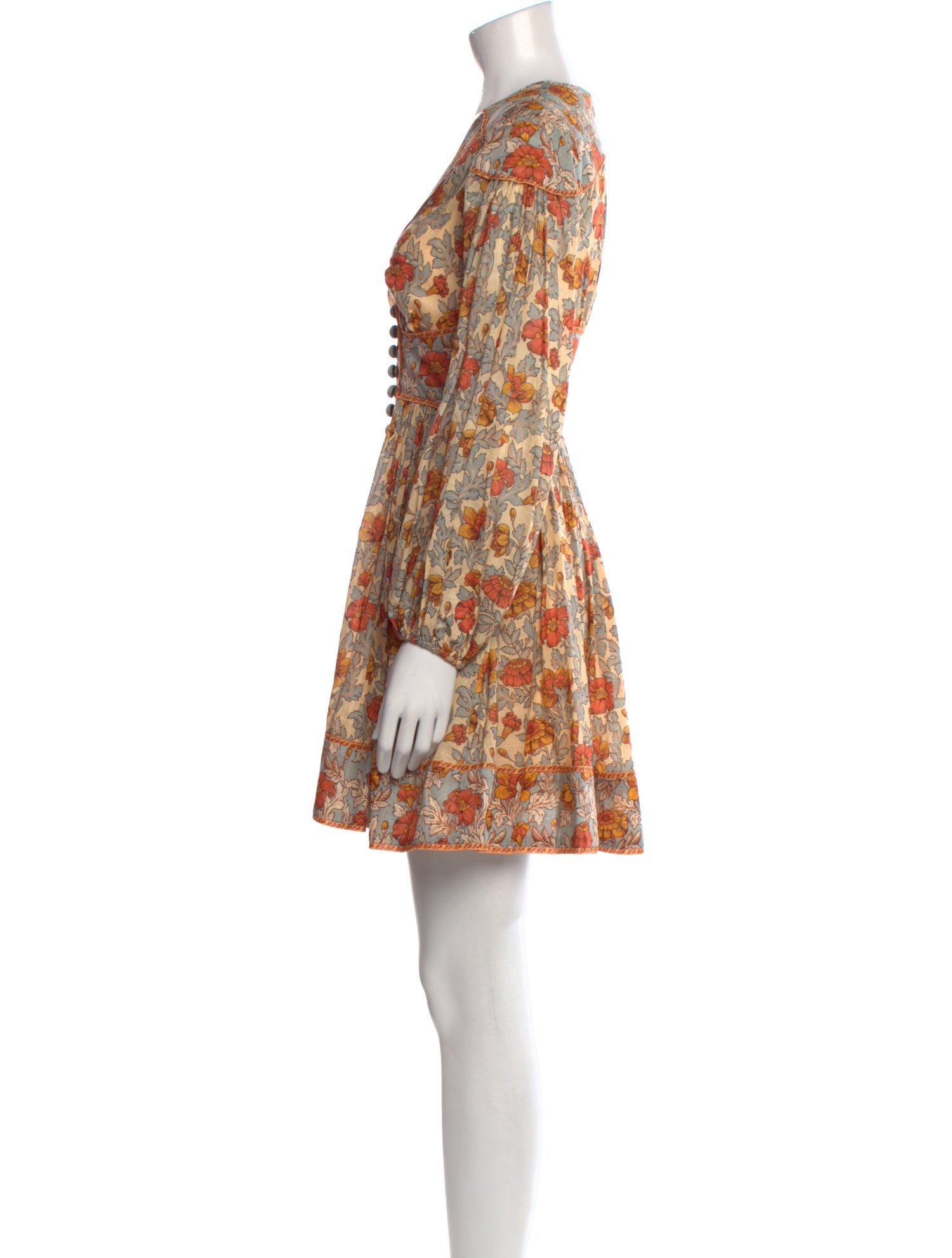 Zimmermann Floral Print Mini Dress