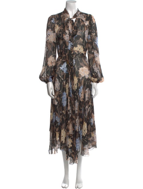 Zimmermann Floral Print Midi Length Dress