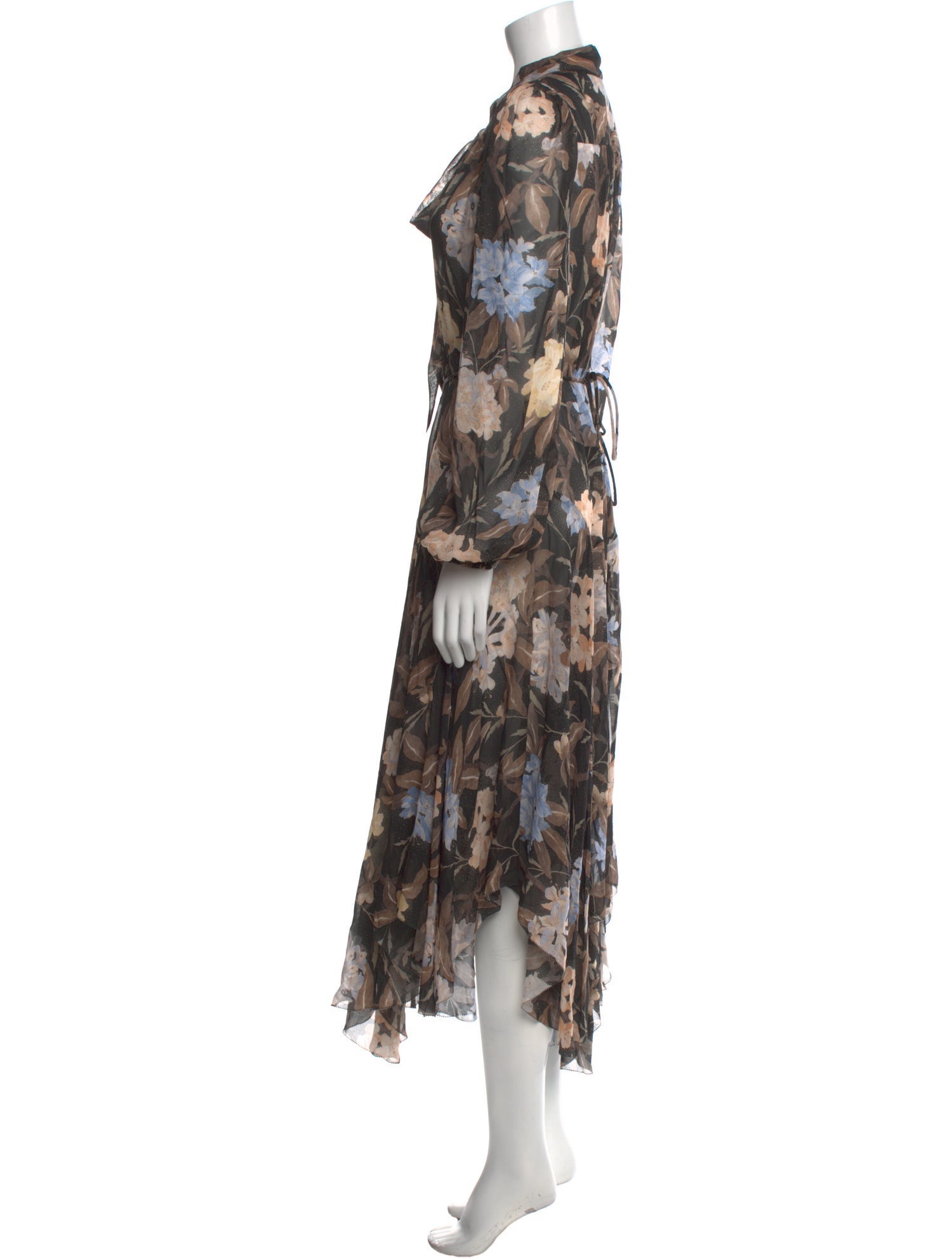 Zimmermann Floral Print Midi Length Dress