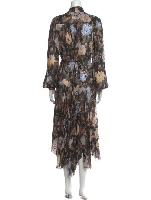 Zimmermann Floral Print Midi Length Dress