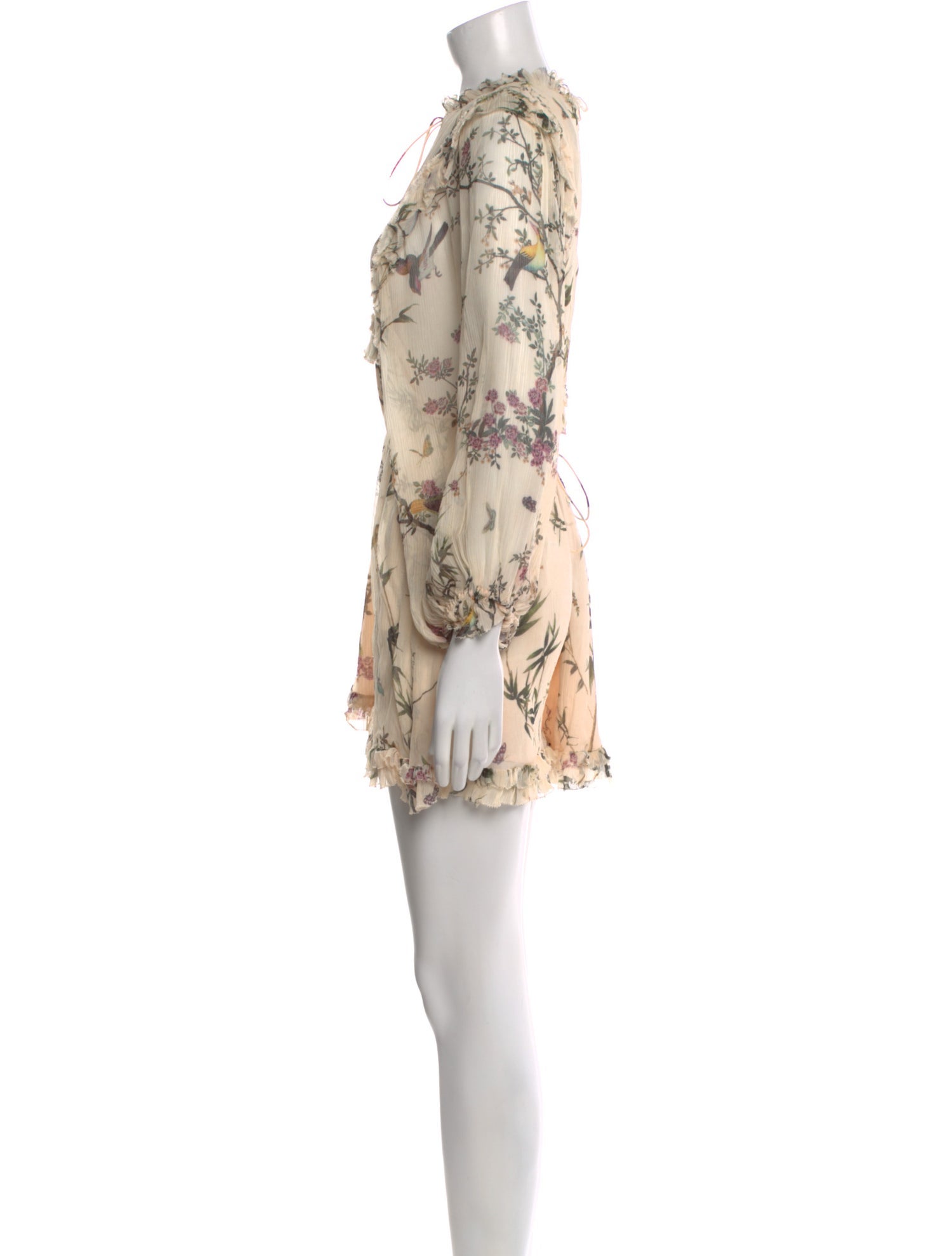 Zimmermann Silk Floral Print Romper