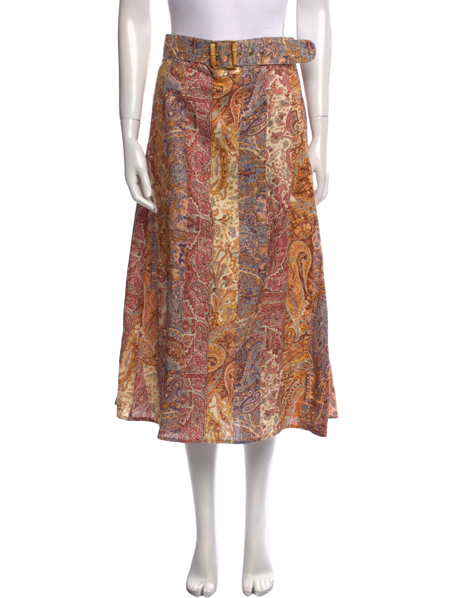 Zimmermann Linen Midi Length Skirt