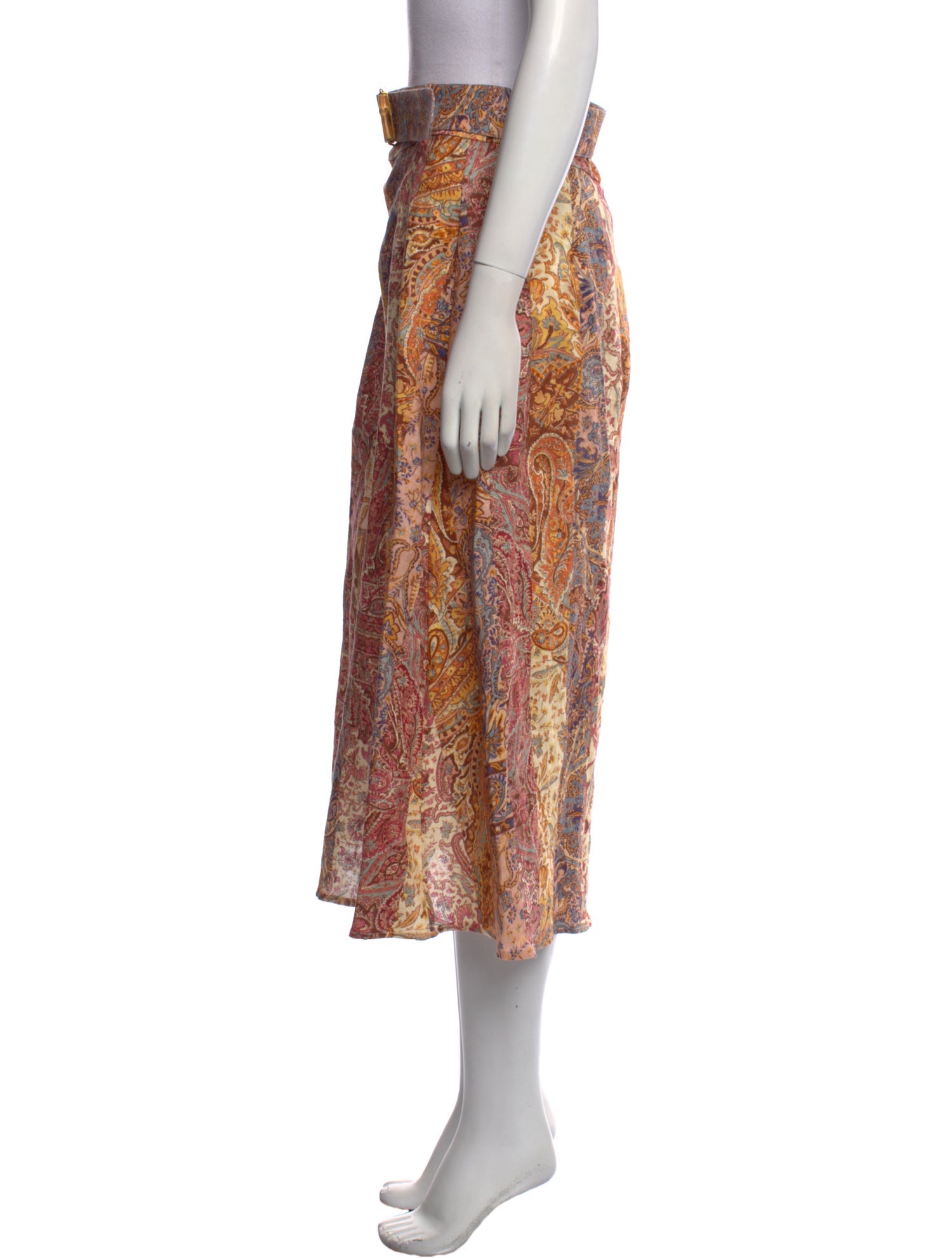 Zimmermann Linen Midi Length Skirt