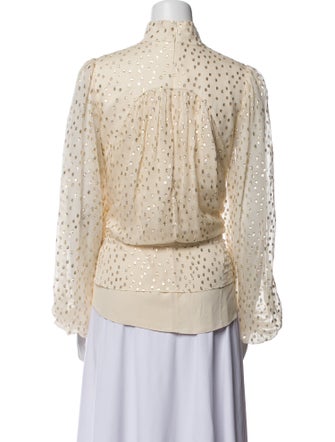 Zimmermann Silk Printed Button-Up Top