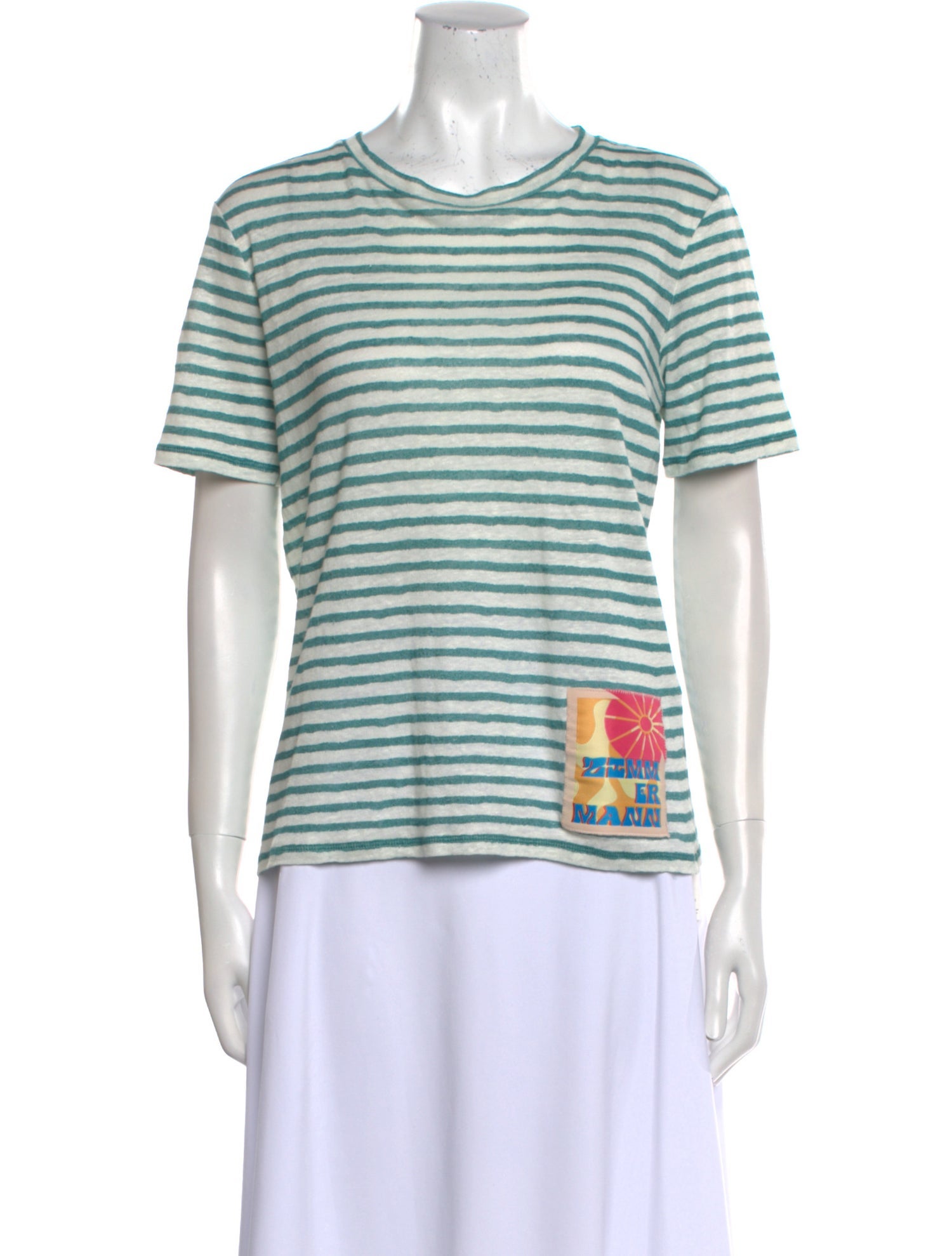 Zimmermann Linen Striped T-Shirt
