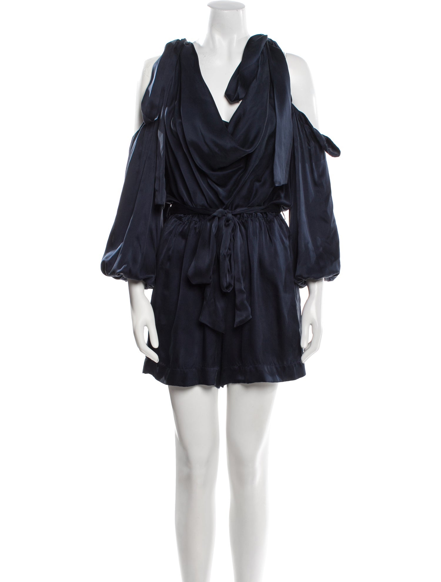 Zimmermann Silk Cowl Neck Romper