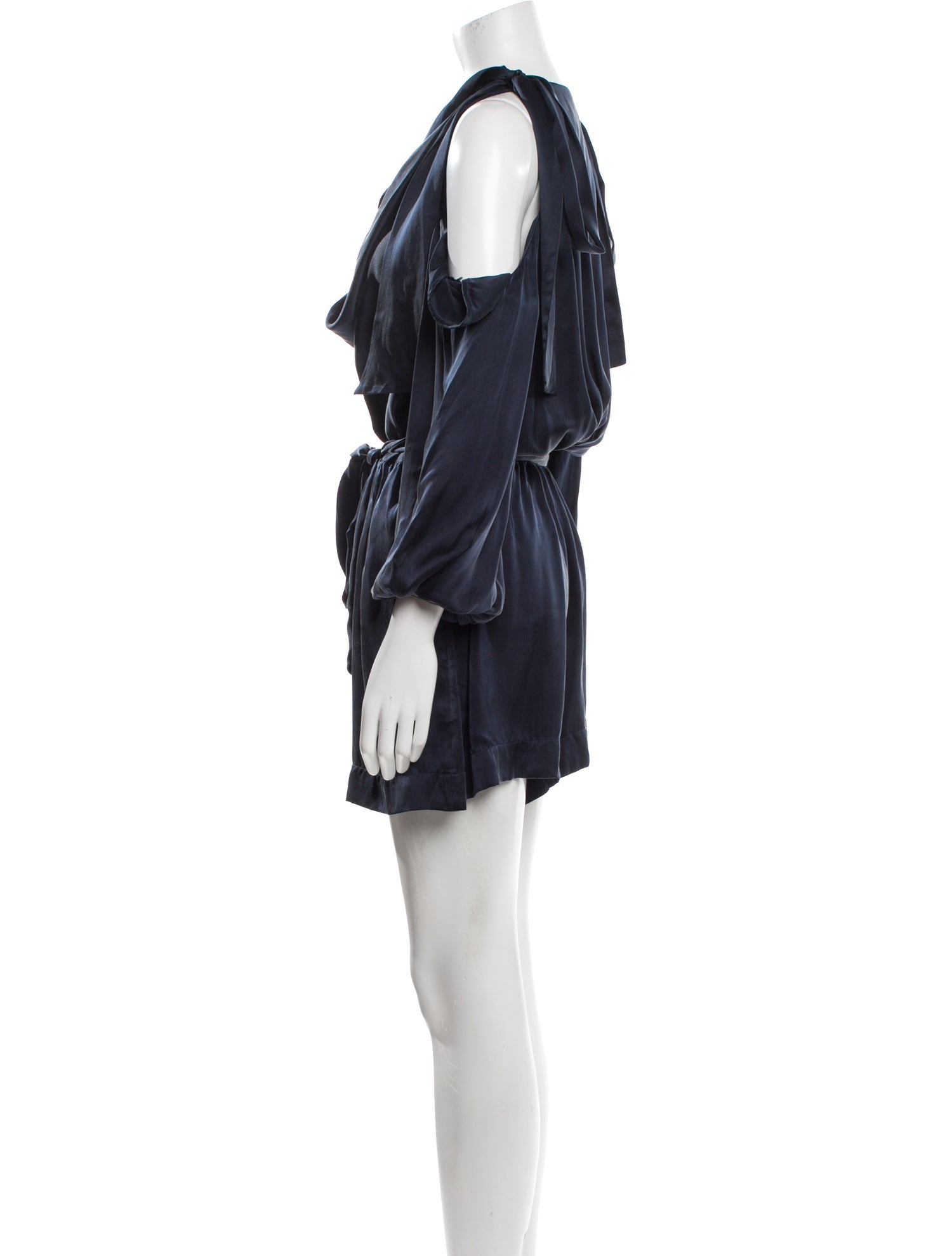 Zimmermann Silk Cowl Neck Romper