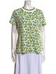 Zimmermann Linen Floral Print T-Shirt