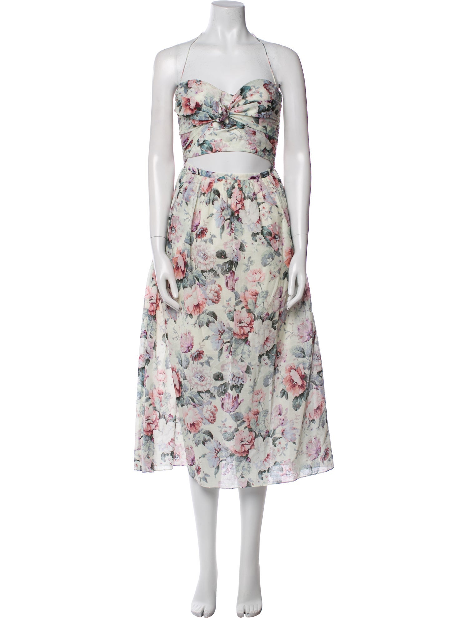 Zimmermann Floral Print Knee-Length Dress