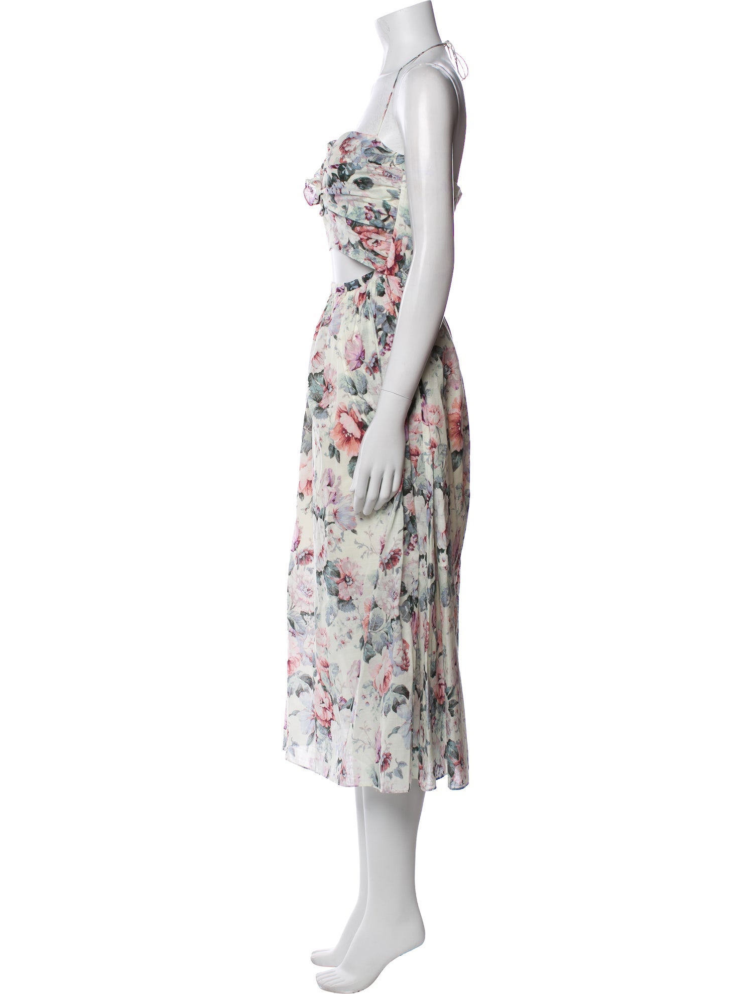 Zimmermann Floral Print Knee-Length Dress