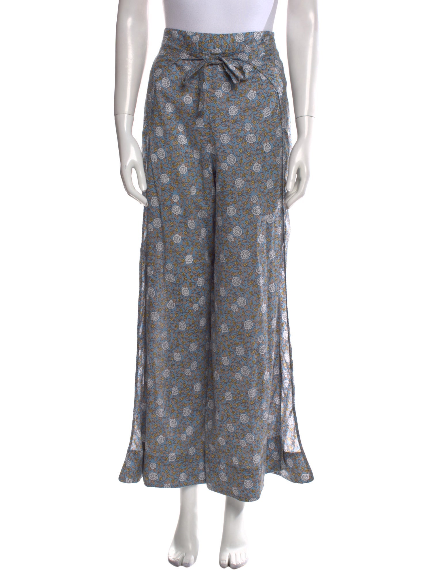 Zimmermann Floral Print Wide Leg Pants