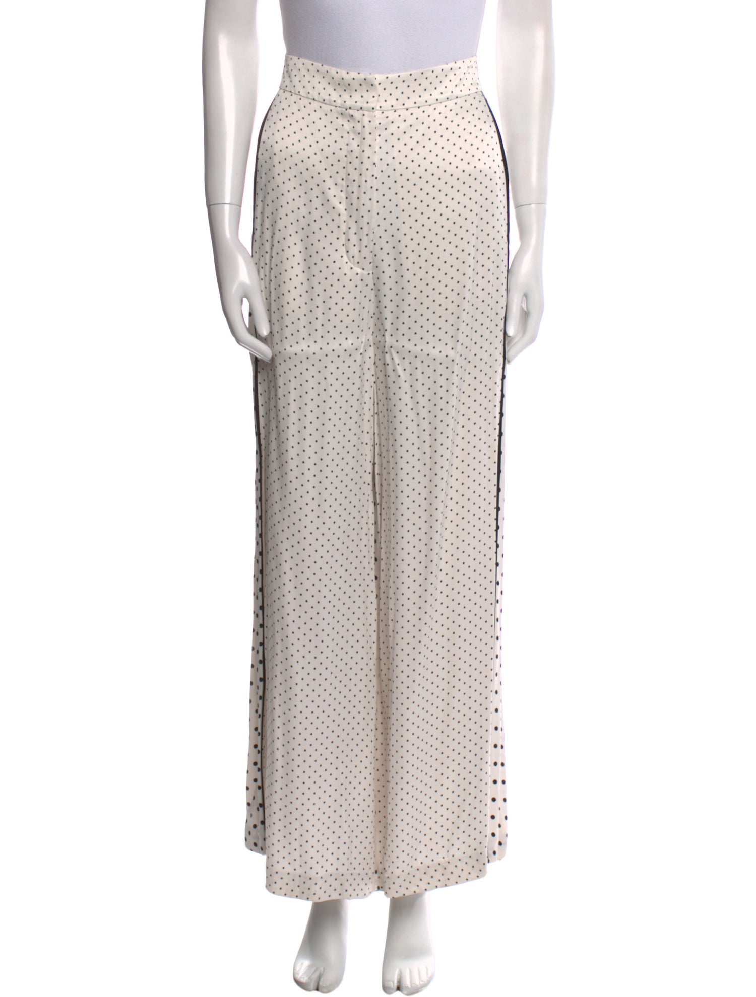 Zimmermann Polka Dot Print Wide Leg Pants