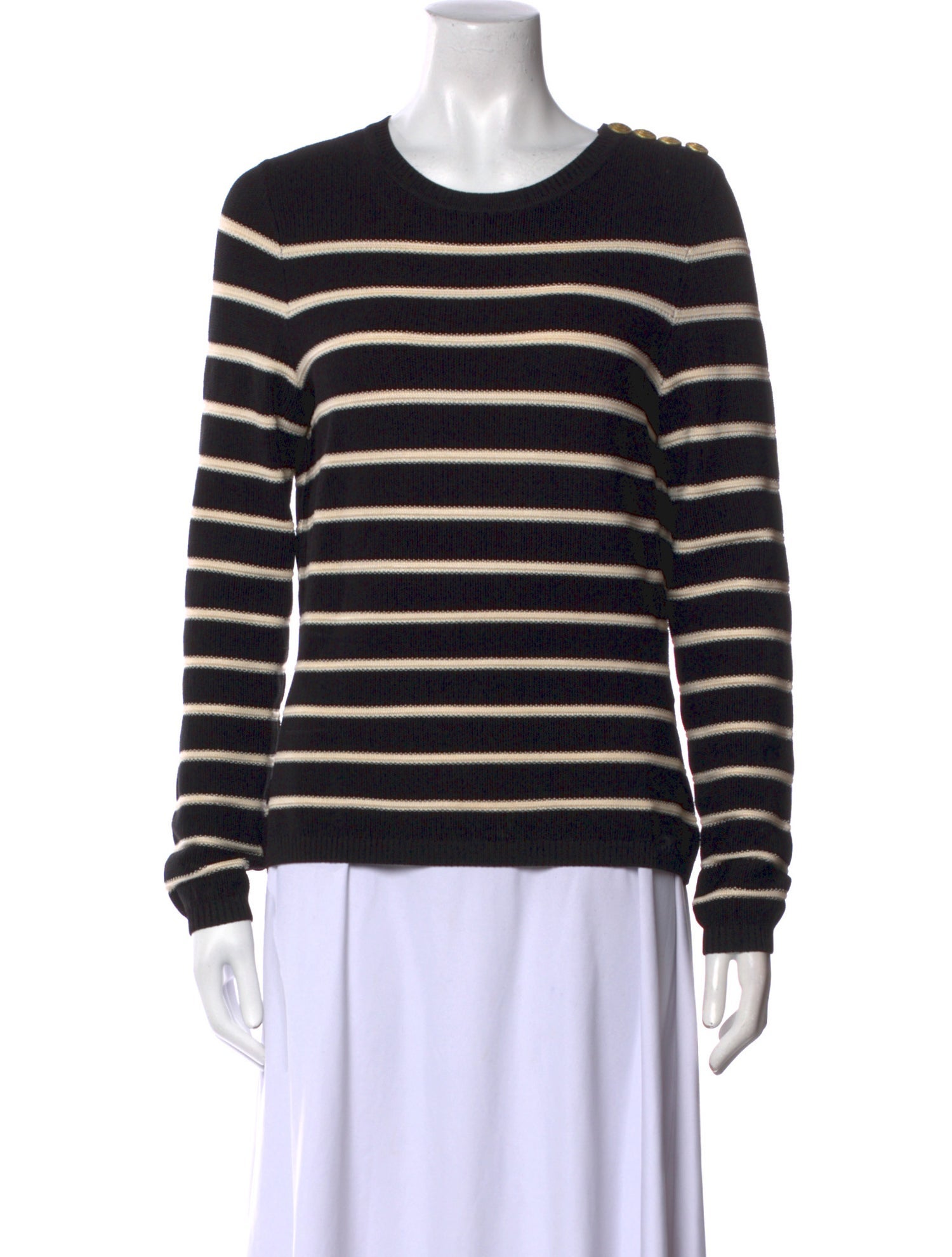 Zimmermann Striped Scoop Neck Sweater