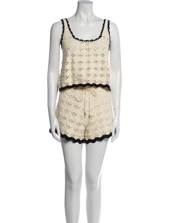 Zimmermann Lace Pattern Short Set