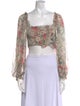 Zimmermann Silk Floral Print Crop Top