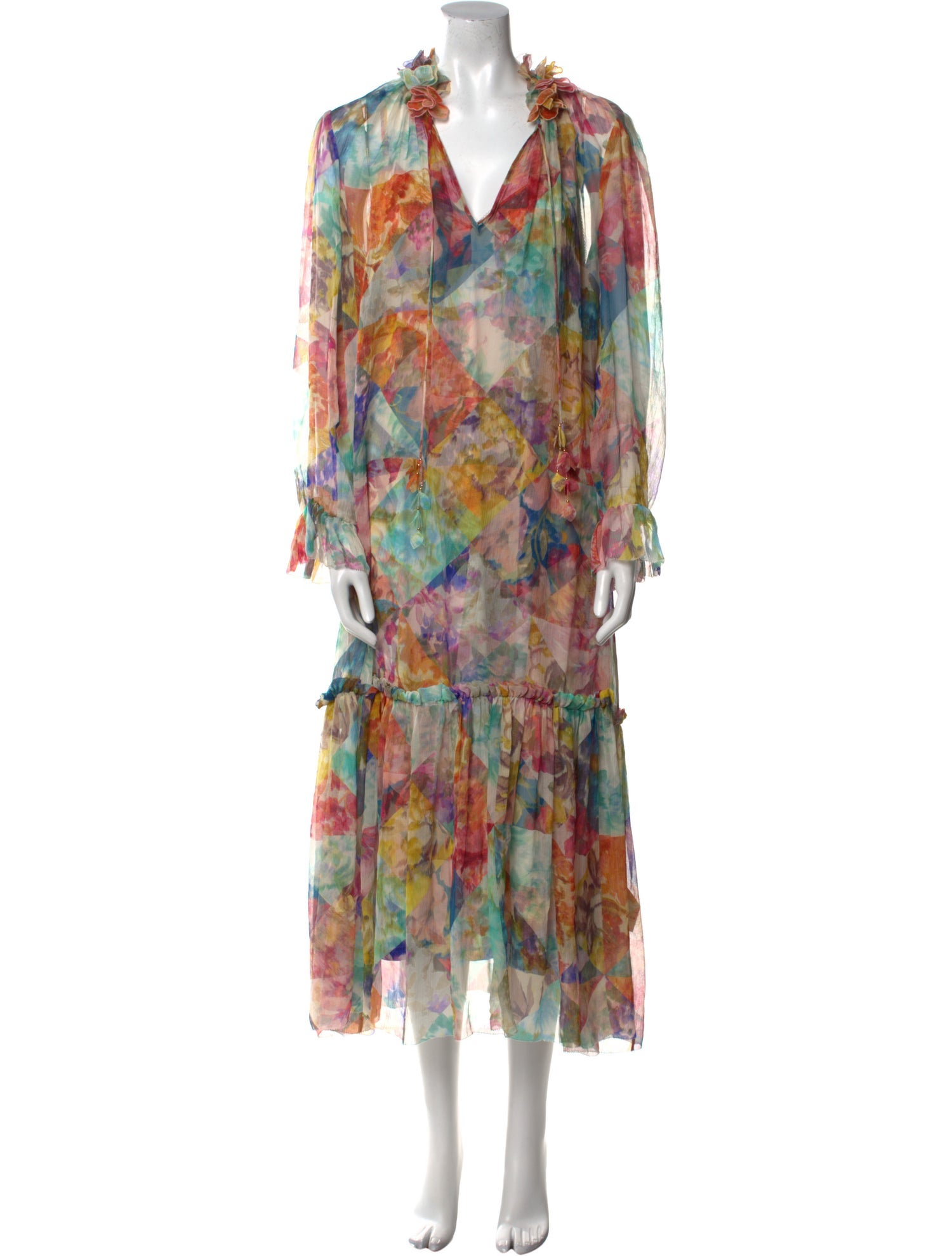 Zimmermann Floral Print Long Dress