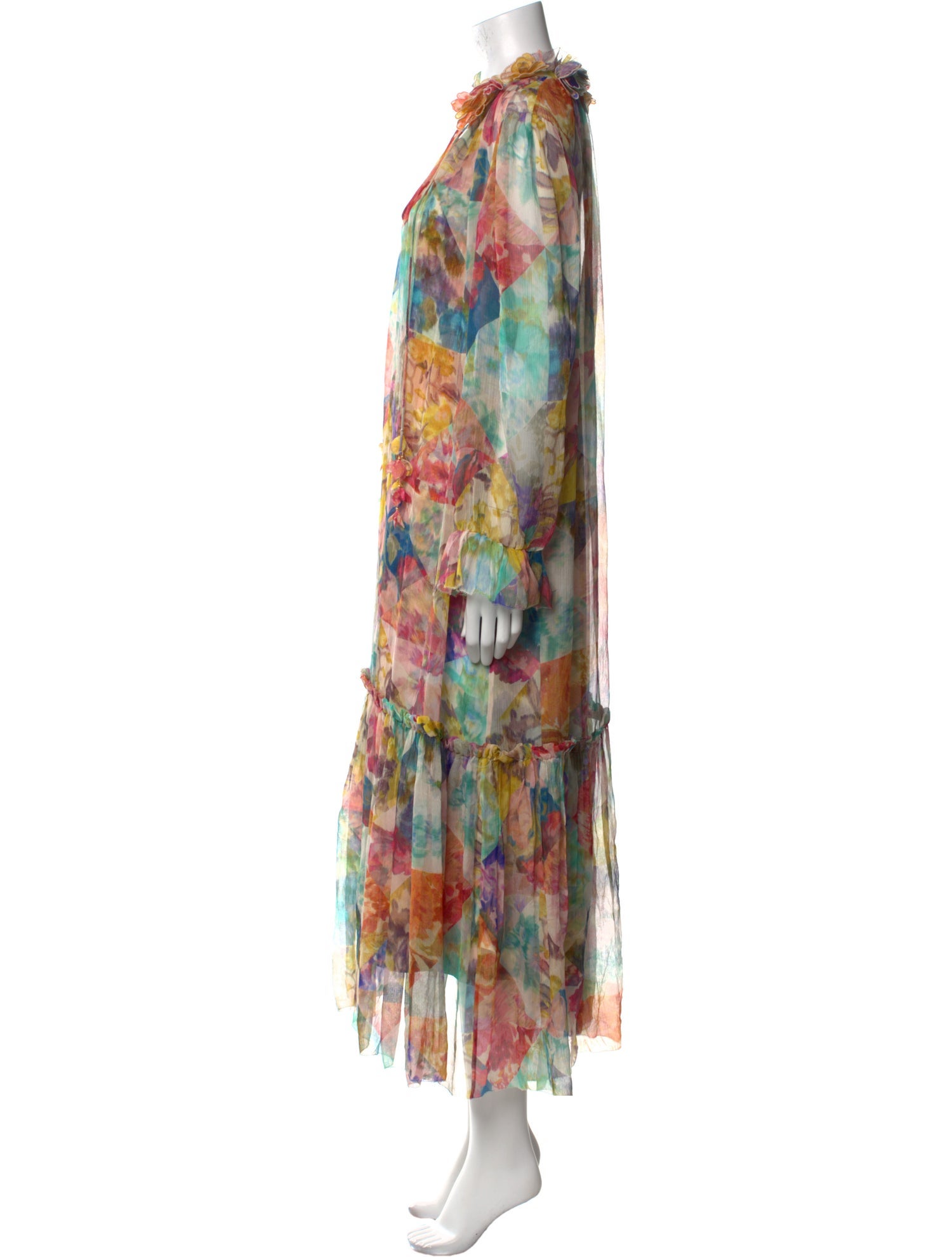 Zimmermann Floral Print Long Dress