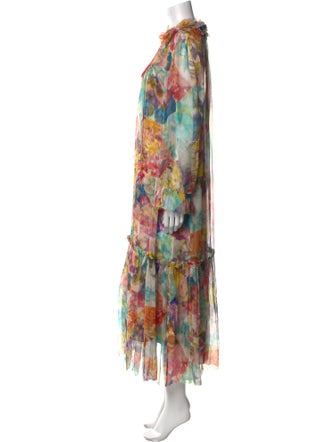 Zimmermann Floral Print Long Dress