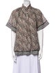 Zimmermann Printed Mock Neck Blouse