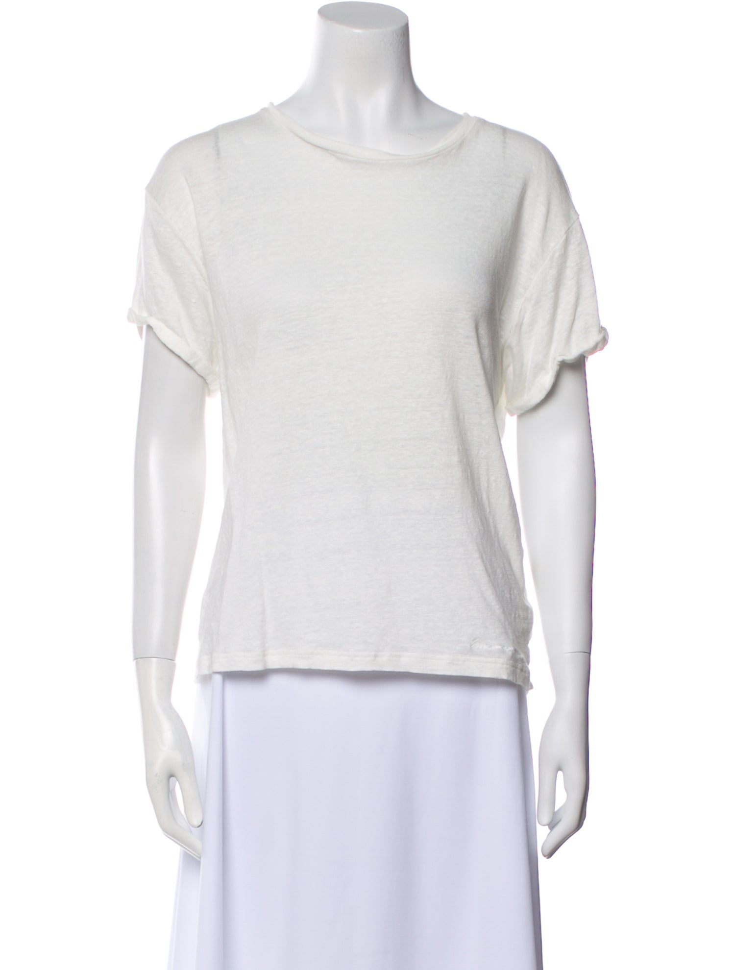 Zimmermann Linen Bateau Neckline T-Shirt