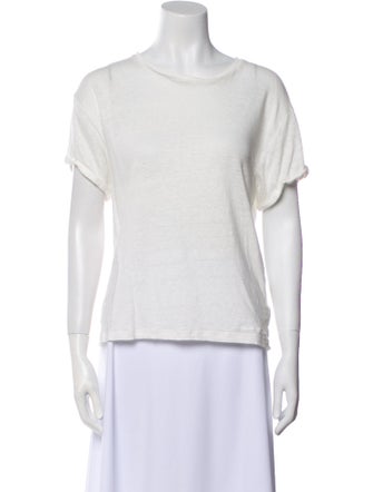 Zimmermann Linen Bateau Neckline T-Shirt