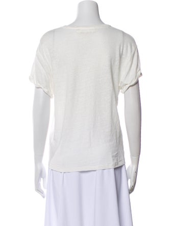 Zimmermann Linen Bateau Neckline T-Shirt