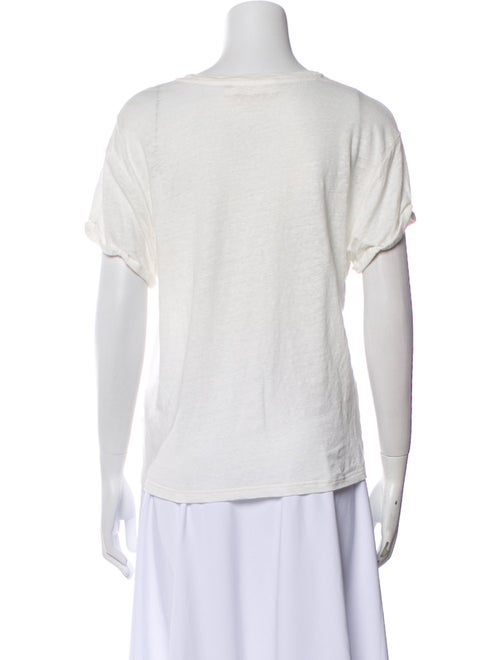 Zimmermann Linen Bateau Neckline T-Shirt