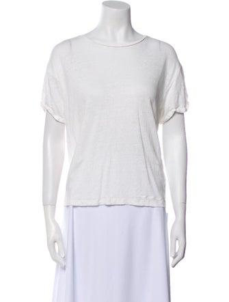 Zimmermann Linen Crew Neck T-Shirt
