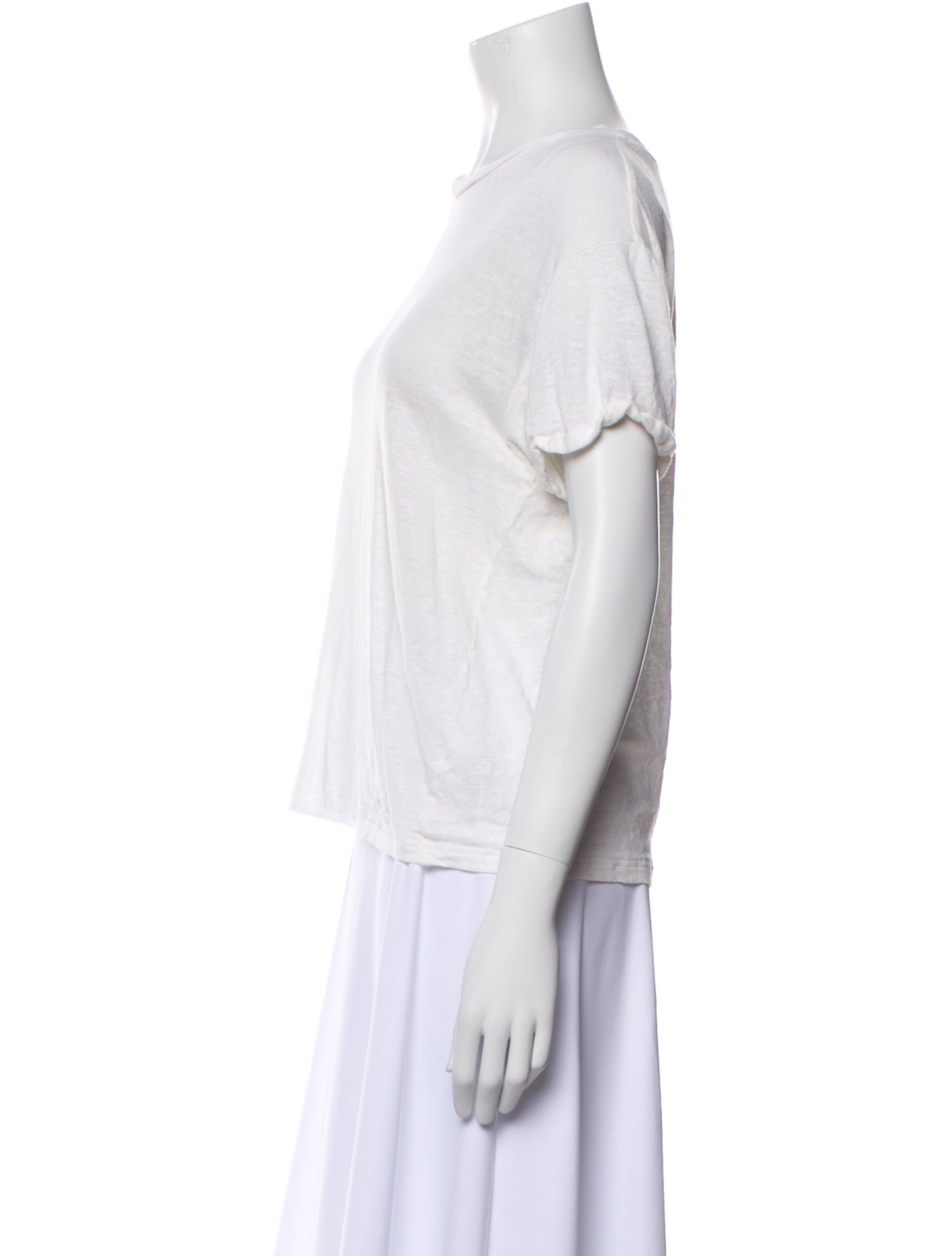 Zimmermann Linen Crew Neck T-Shirt