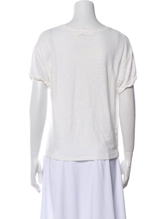 Zimmermann Linen Crew Neck T-Shirt