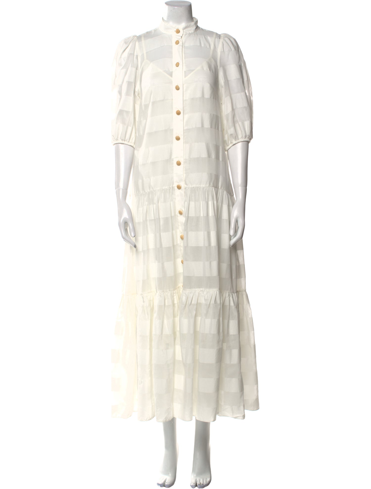 Zimmermann Mock Neck Long Dress