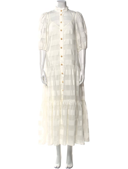 Zimmermann Mock Neck Long Dress